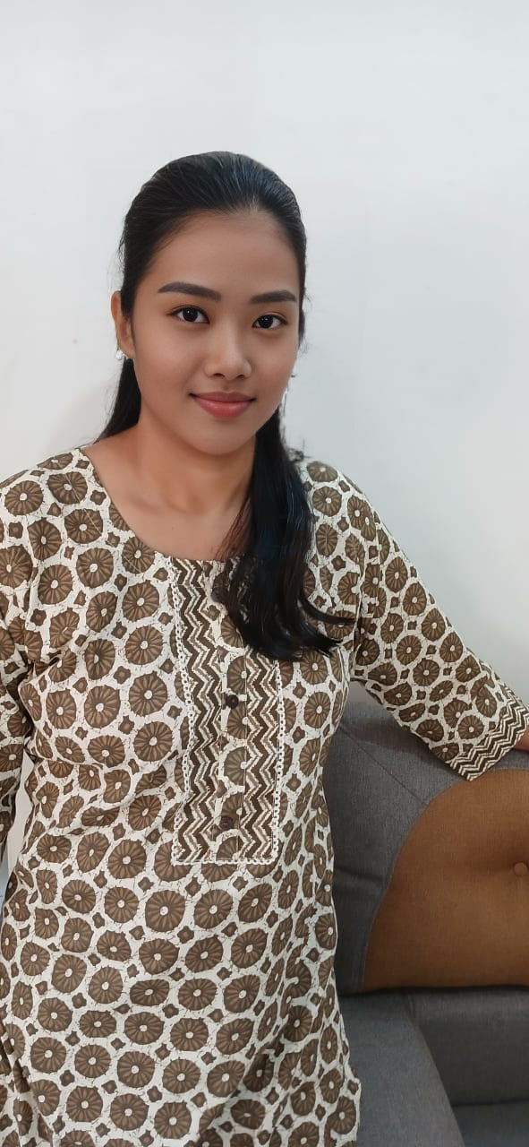 2a BROWN PRINT SUIT SET