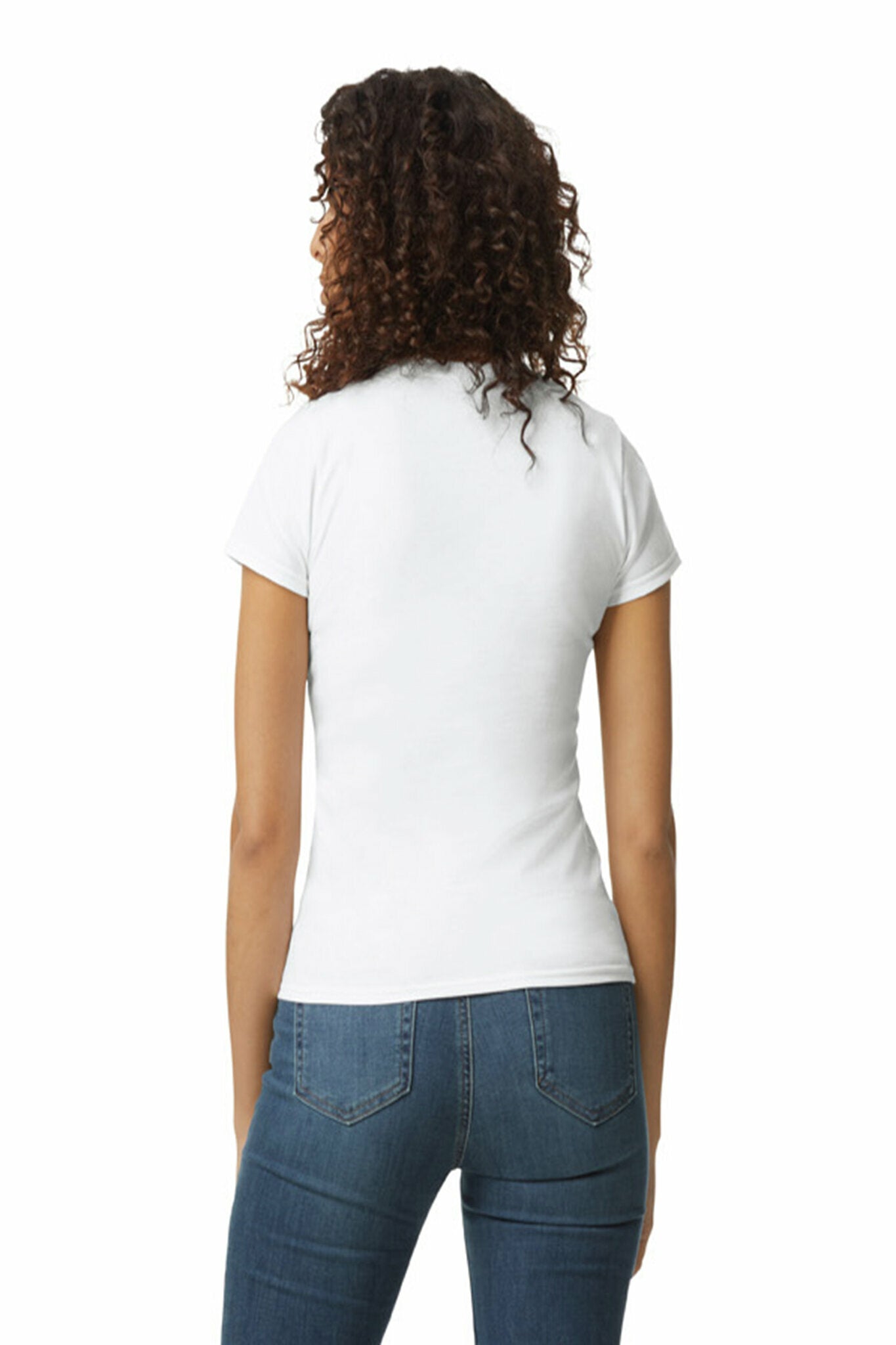 9c UNISEX ROUND NECK T SHIRT COMBED COTTON WHITE